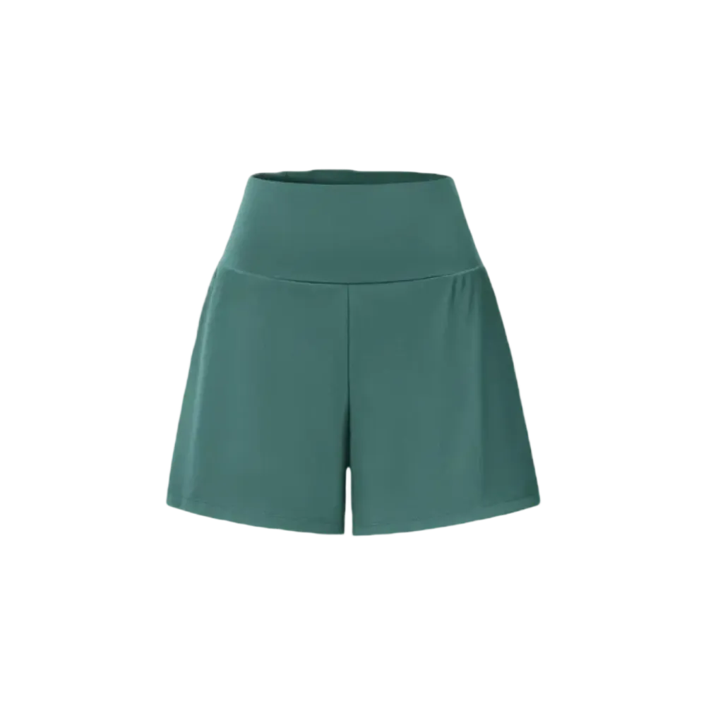 Super High Waisted Back Pocket & Side Hidden Pocket 2-in-1 Yoga Shorts