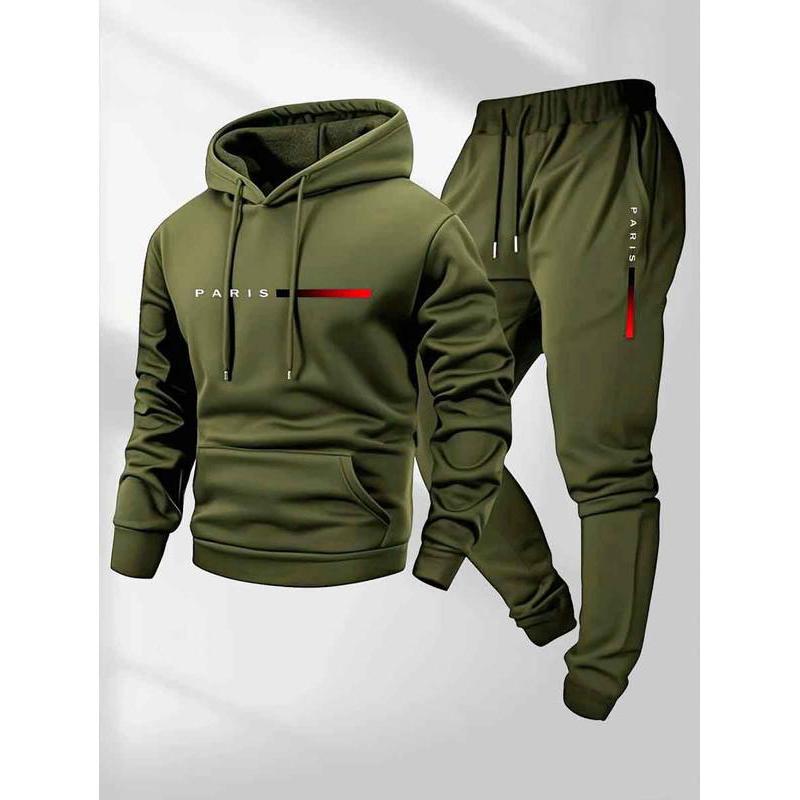 Men’s Hoodie & Sweatpants Set – Casual Tracksuit for Fall & Winter