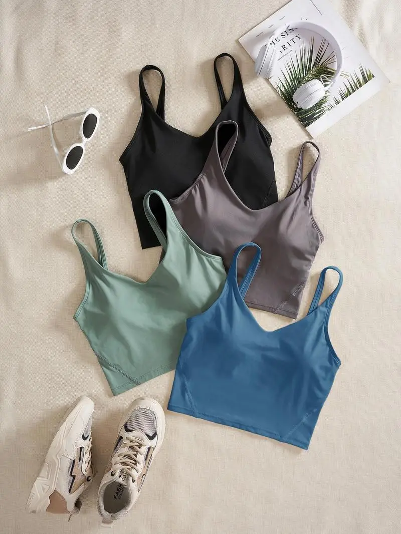 Women's Solid Backless Sports Bra(Less than $3 each!)
