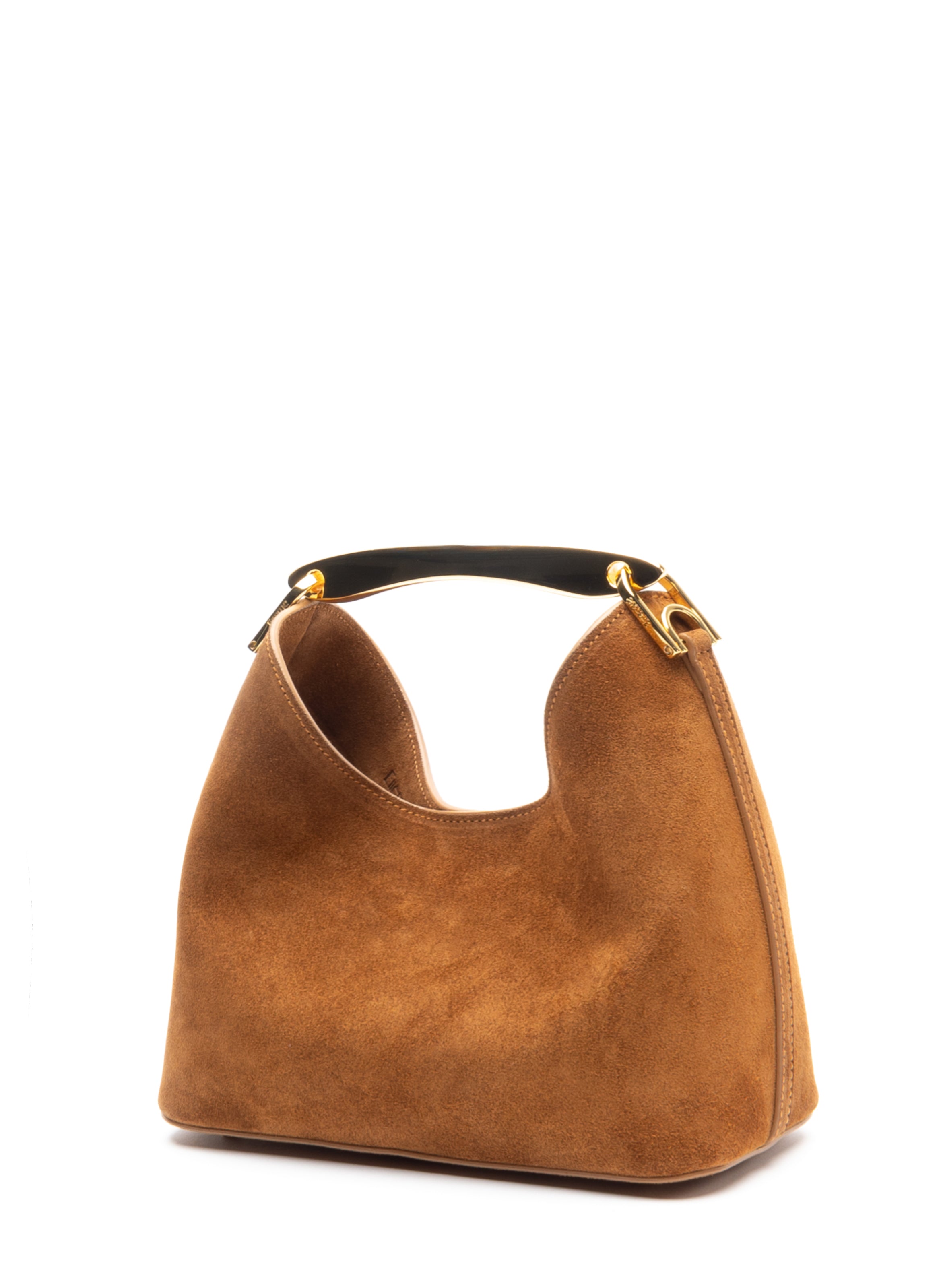 Small Boomerang Suede Cognac Clearance Sale 85%OFF