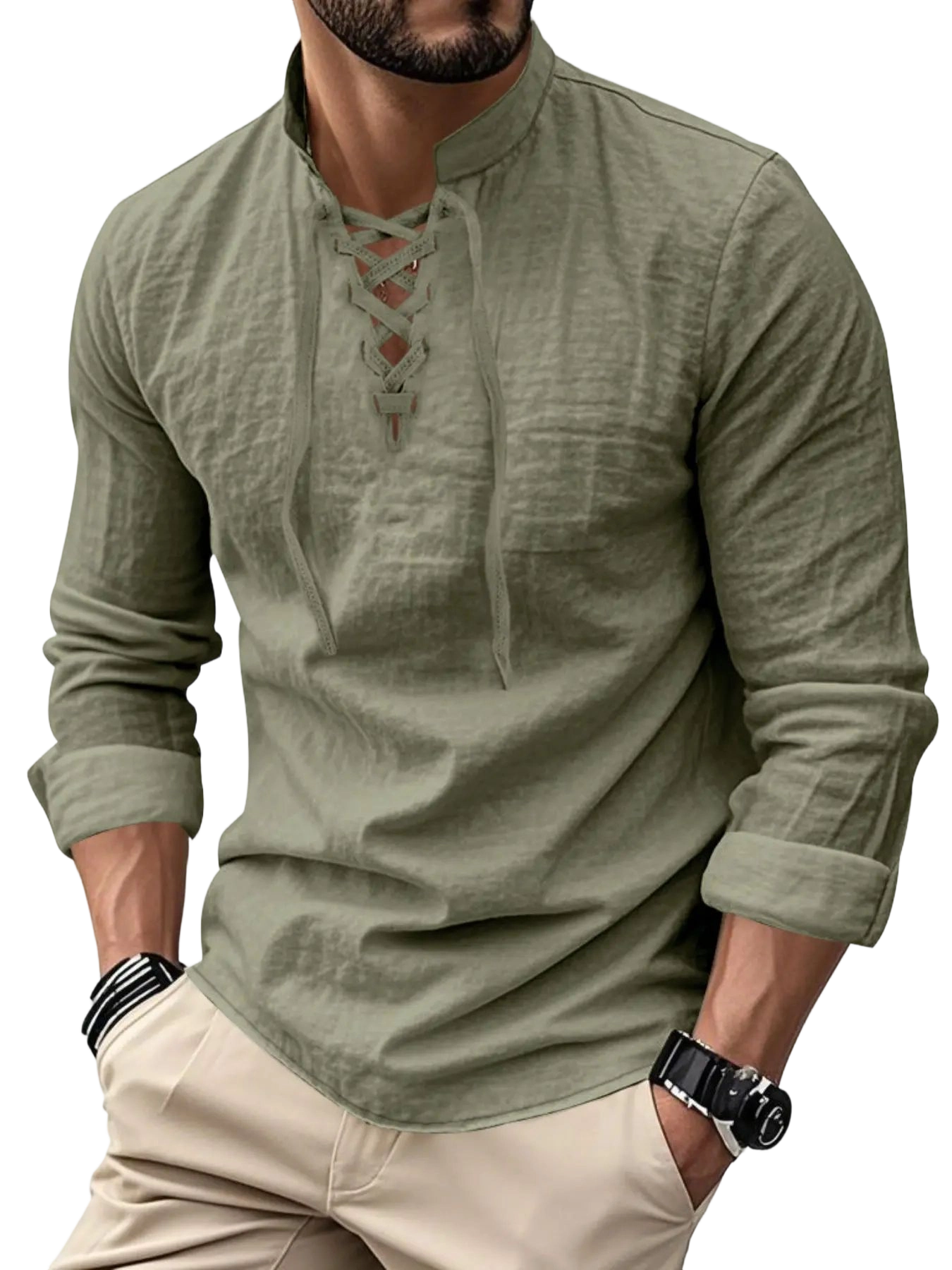 Men's Lightweight Breathable Linen Shirt