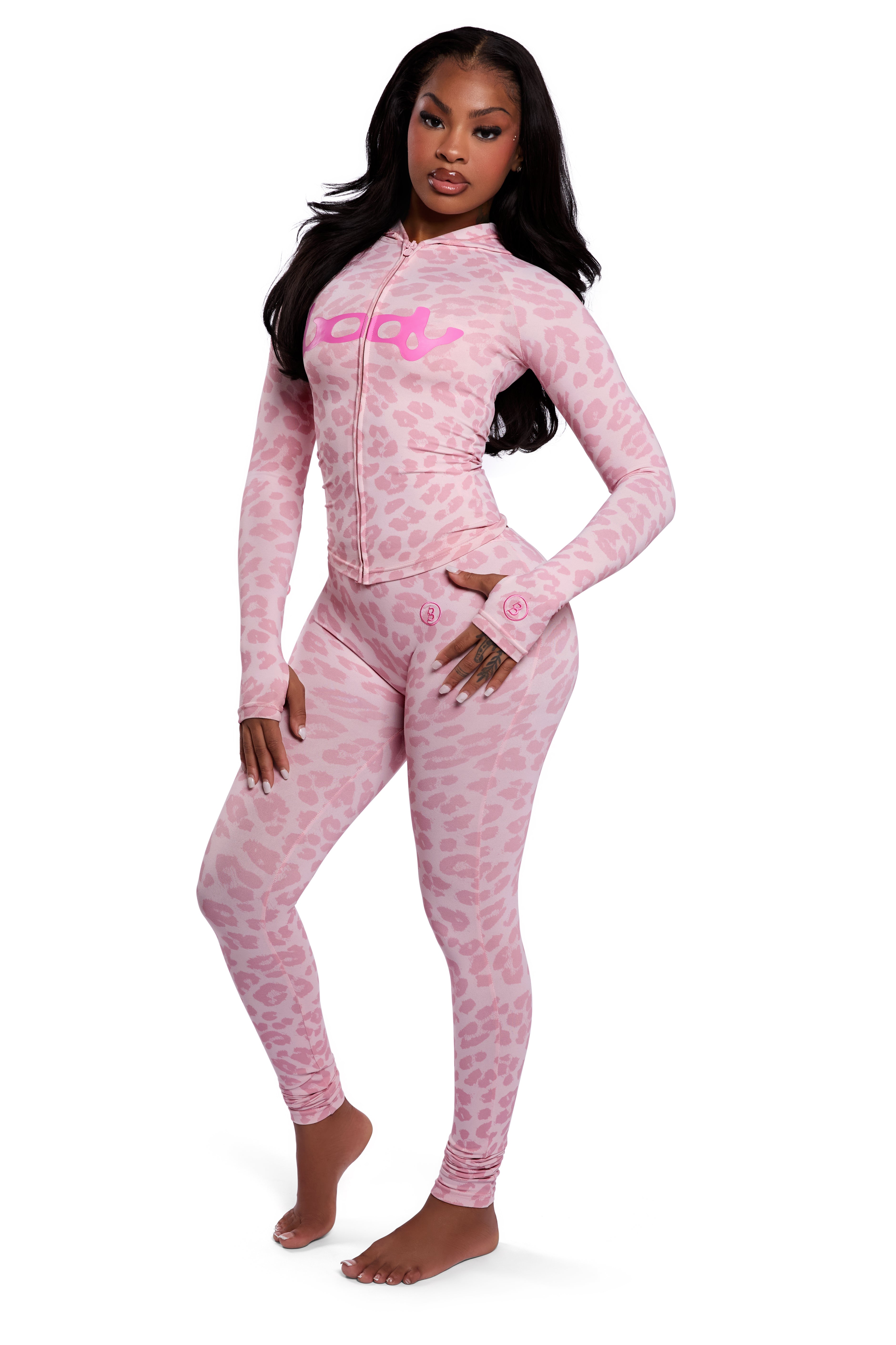 BASICS ULTRA LOW-RISE LEGGINGS 2.0 (PRETTY PINK GIRAFFE)