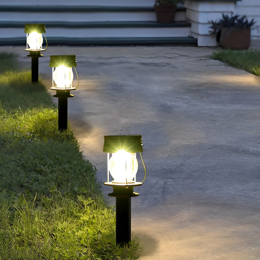 Retro Portable Waterproof Intelligent Led Solar Powered Outdoor Lights