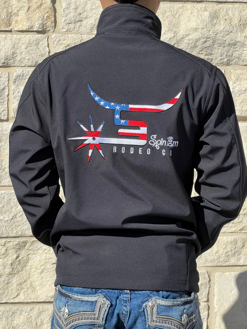 SPIN’EM-  USA Black Jacket