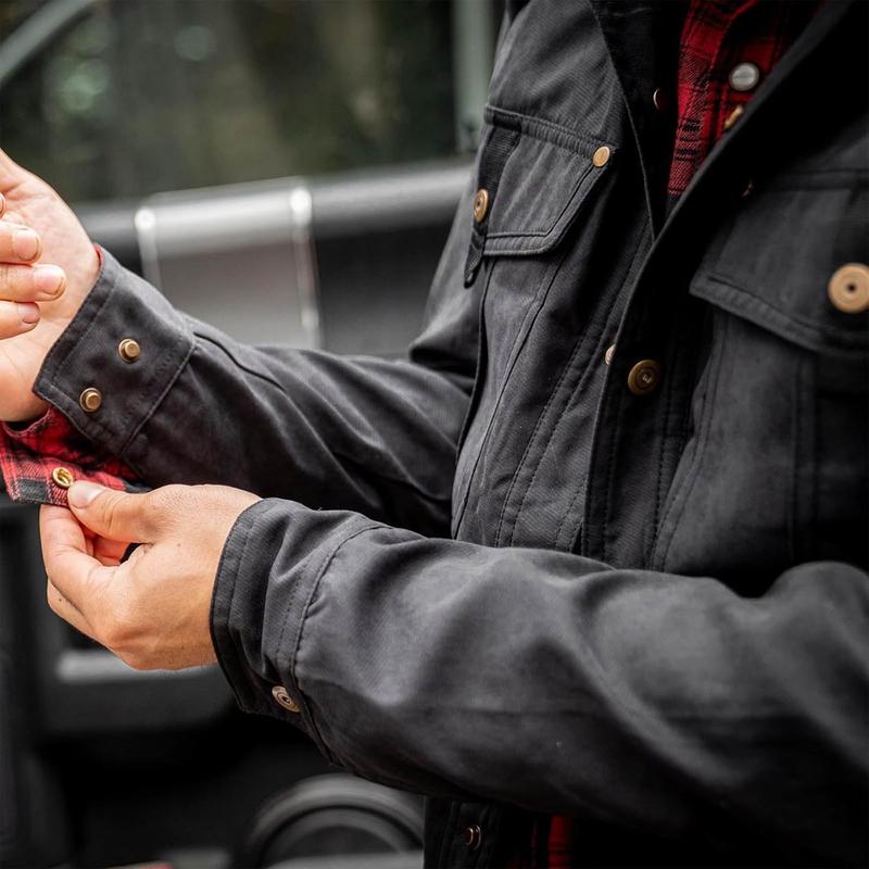 Men's Flannel Lined Shacket Jacket Plaid Brushed Lining Cowboy Western Twill Outdoor Shirt Jacket