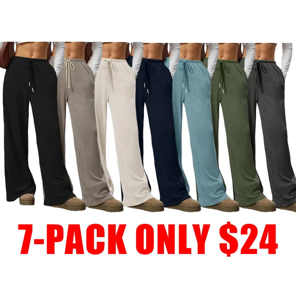 High Waist Wide Leg Jogger Pants – Casual & Comfortable Everyday Wear