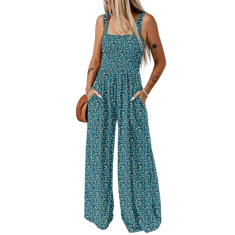 Women's Casual Loose Overalls Jumpsuits