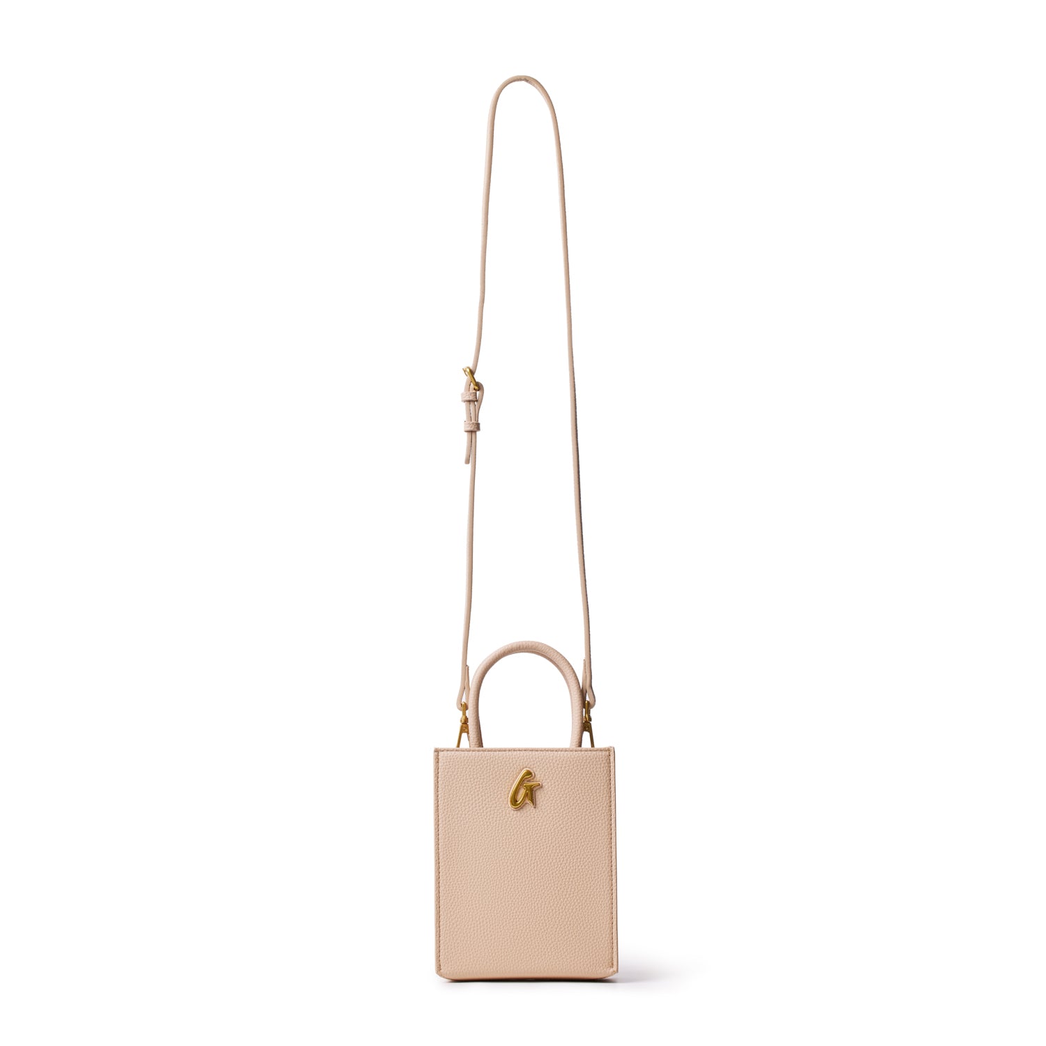 MINI PEBBLE TOTE - NUDE