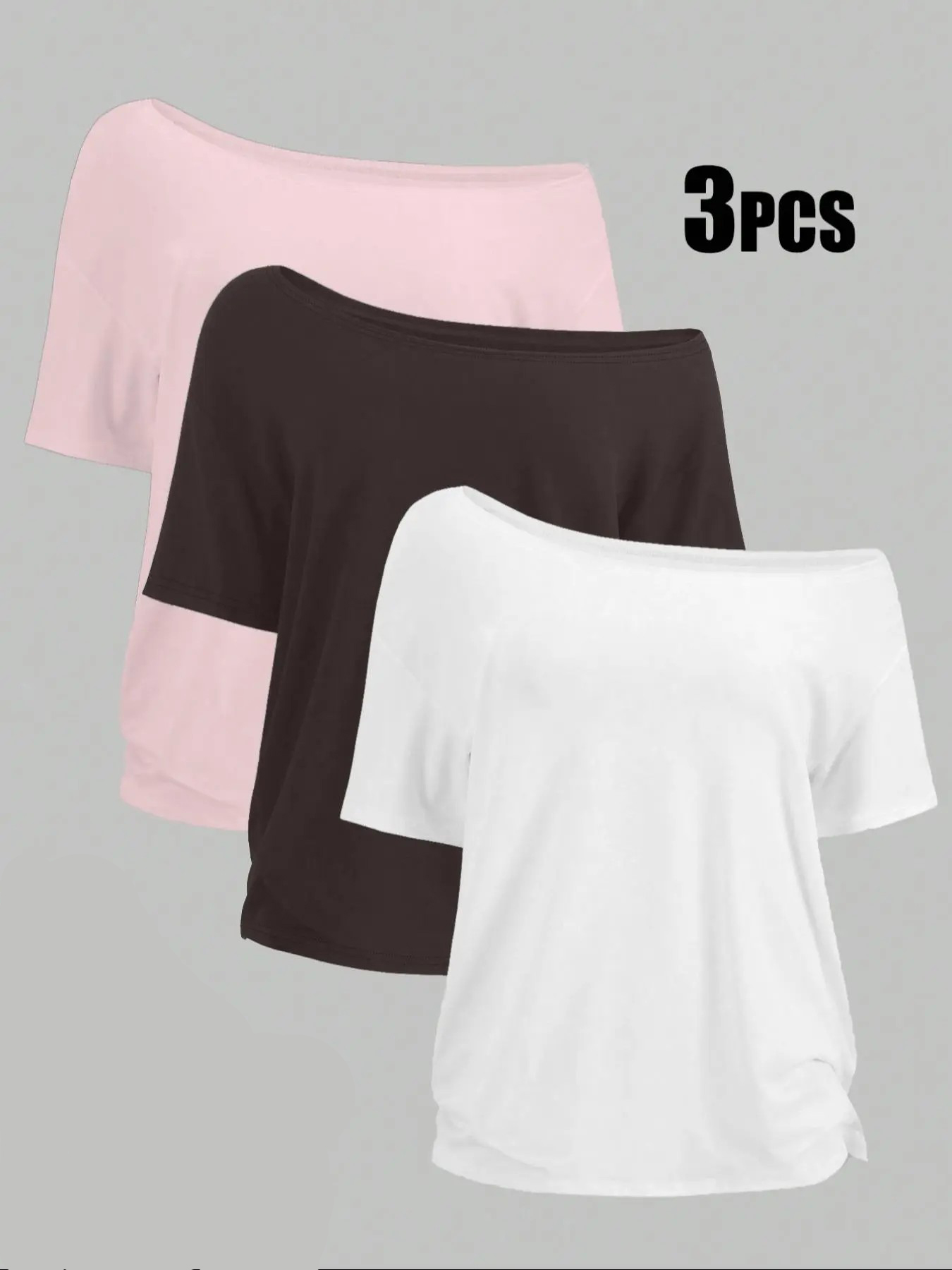 💝 Last day, Don’t miss out⏰Women's Solid Basic Short Sleeve Tee - All-Season