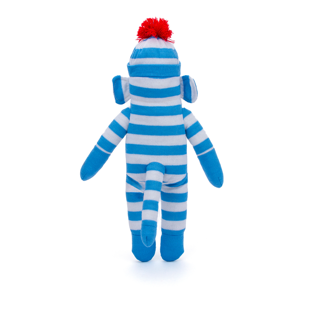Sock Monkey 16inch Blue