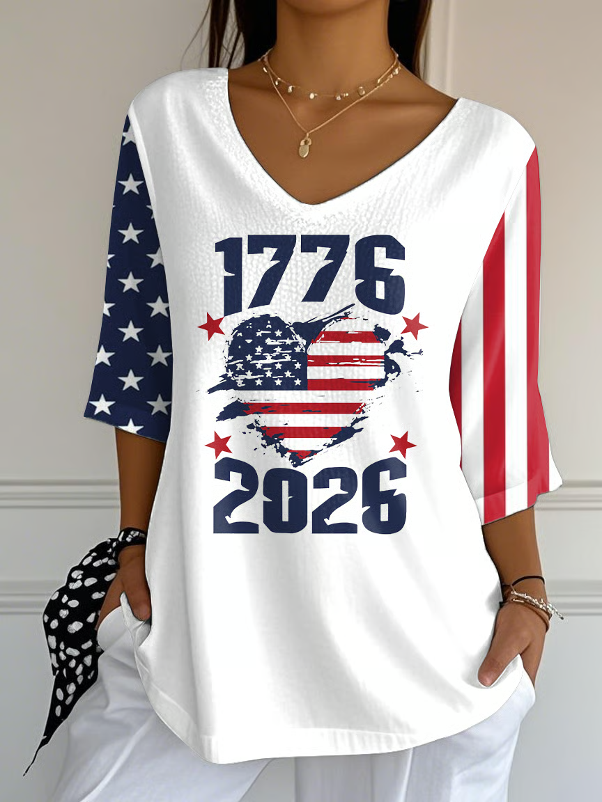 Retro 250th Anniversary Print T-Shirt