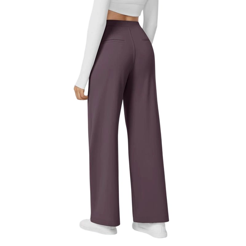 🔥Last Day Promotion!🔥Women High Waisted Pocket Straight Leg Work Pants