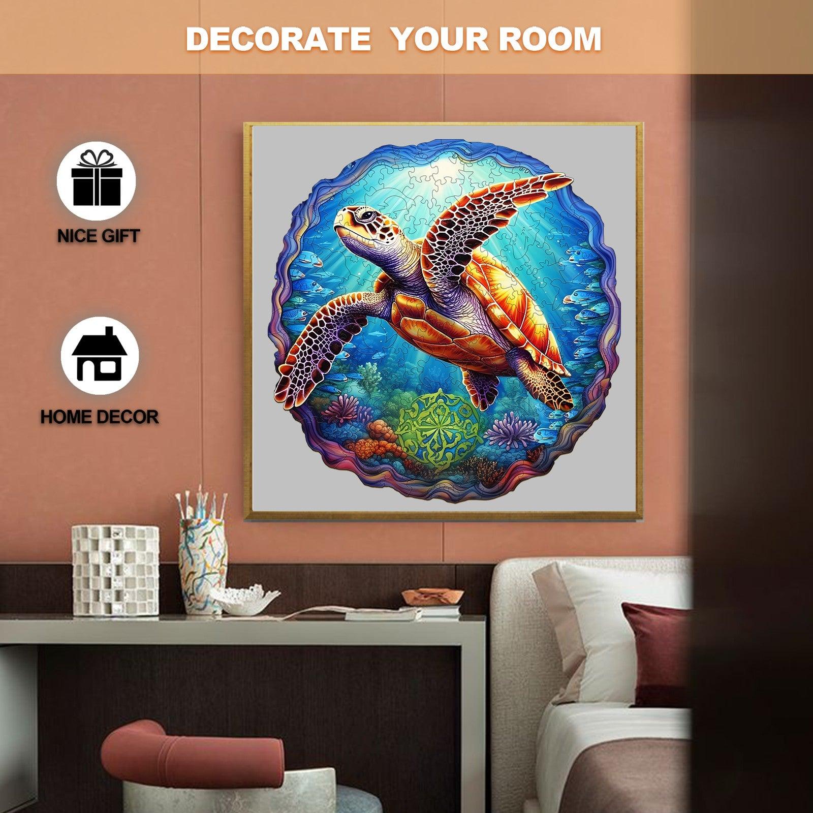 Deep Sea Turtles -1 Wooden Jigsaw Puzzle