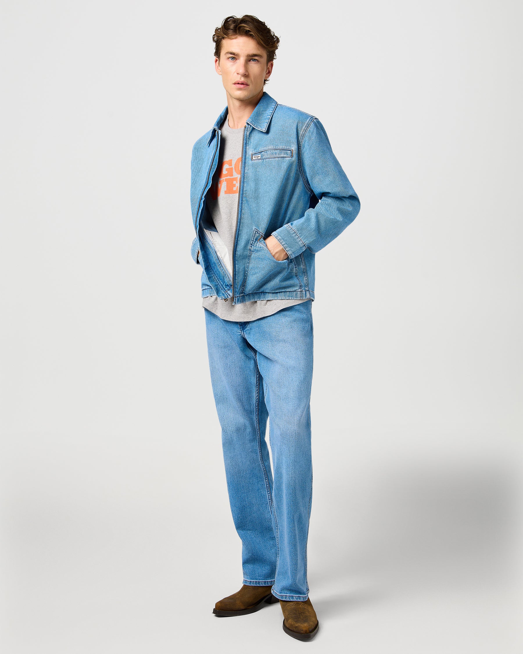 Horizon Bootcut Mens Jeans - Bohemian Blue