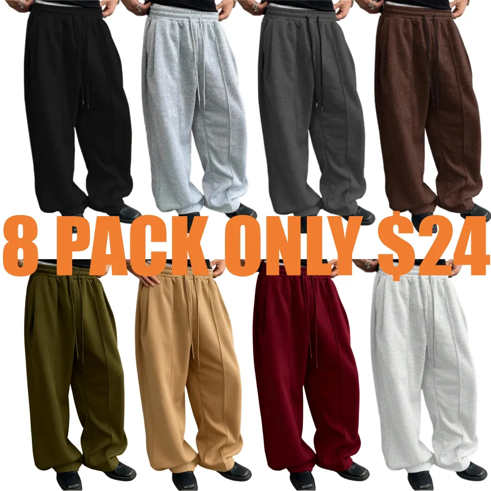 Baggy Sweatpants Drawstring Elastic with Pockets