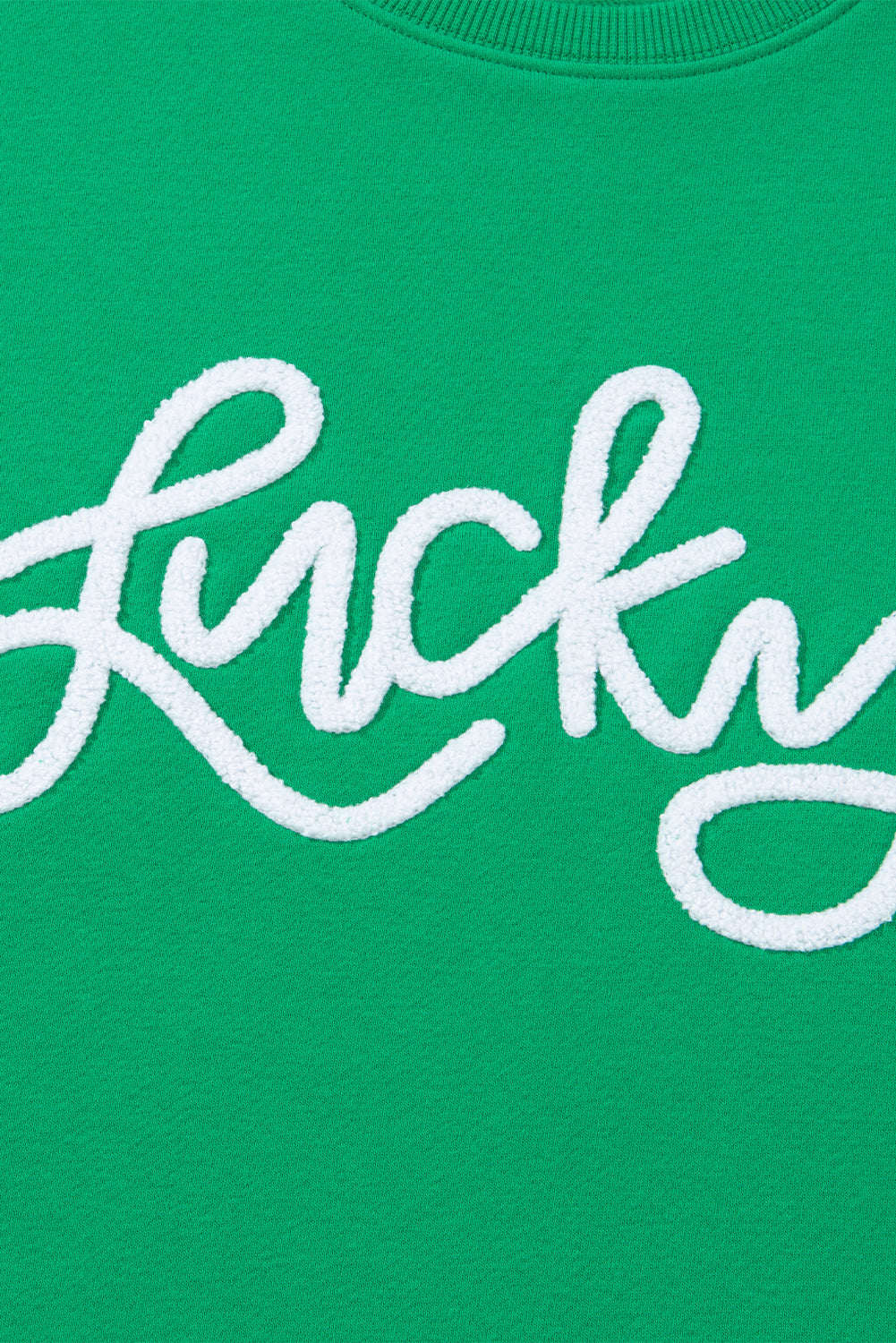 St. Patrick's Lucky Sequined Top Loose T-Shirt