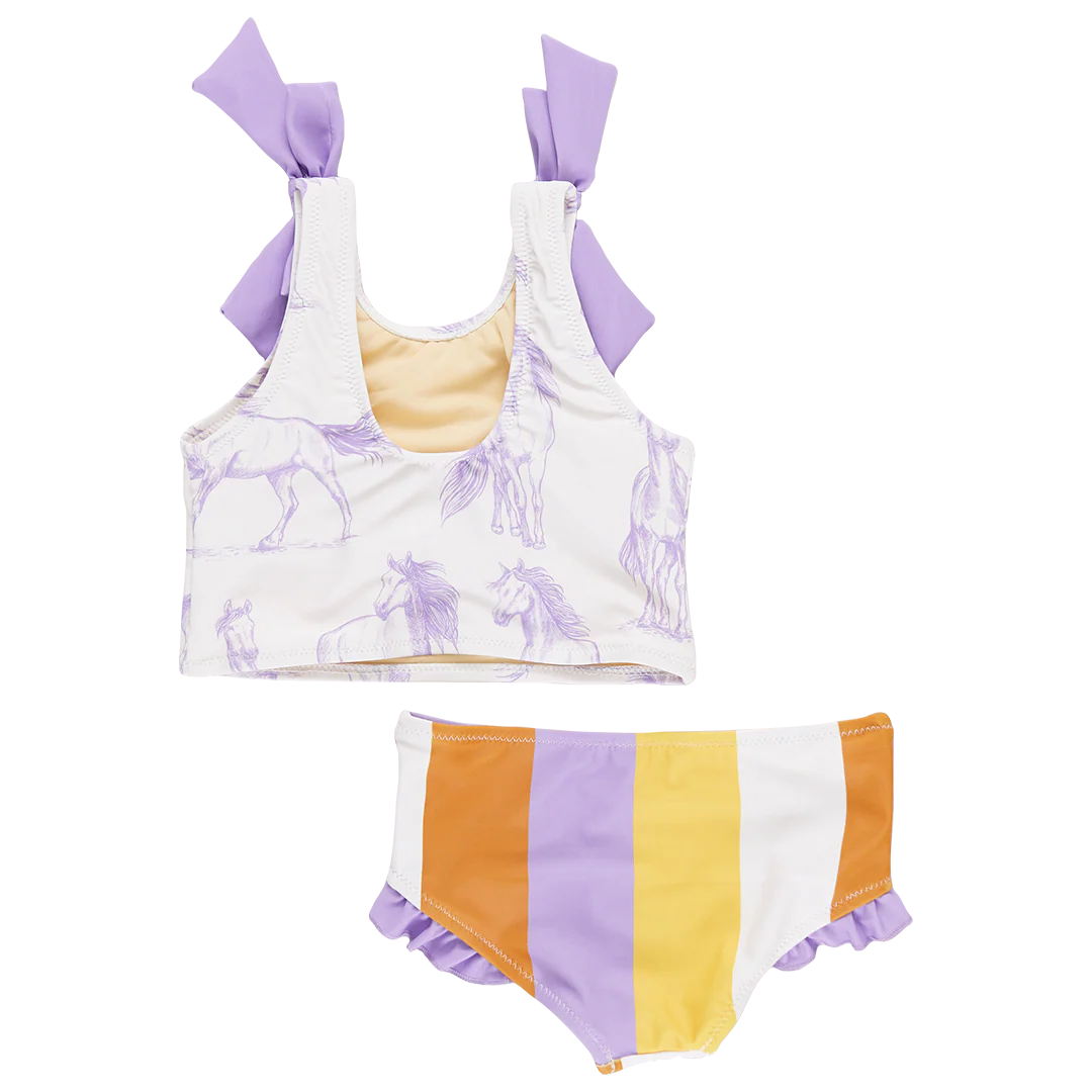 Shelly Tankini Lavender Horses