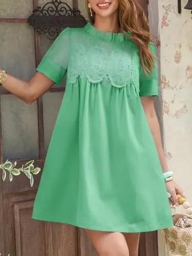 Elegant Lace Summer Mini Dress for Women