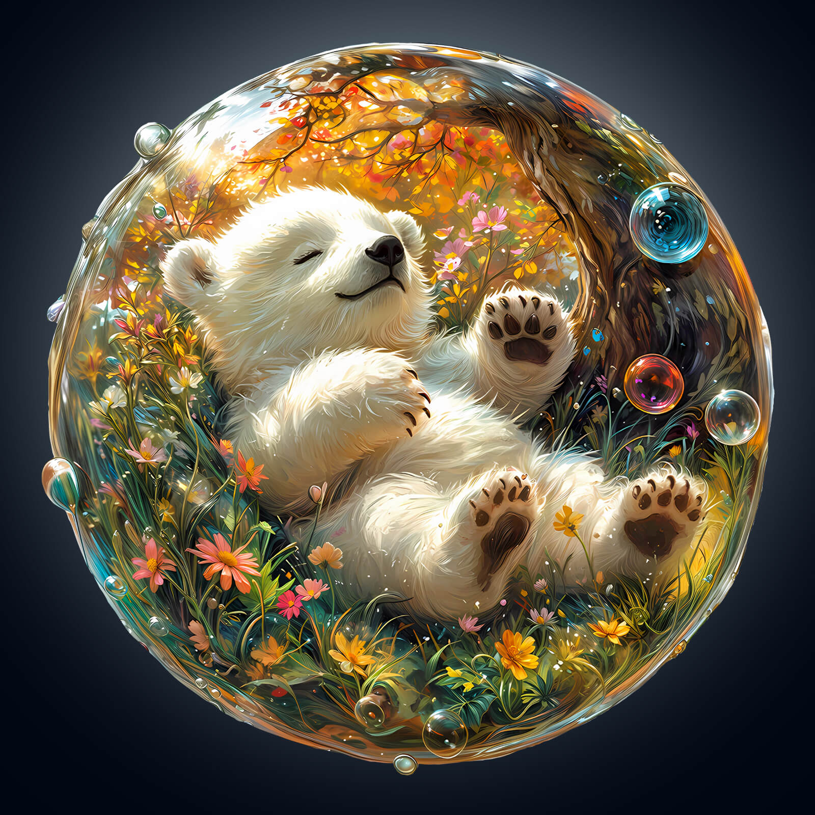 Bubble bear Wooden Jigsaw Puzzle