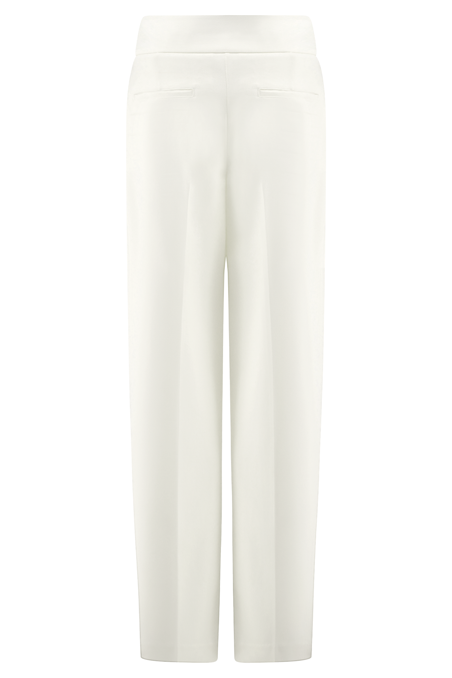 Ivory Pleated High Waisted Pants
