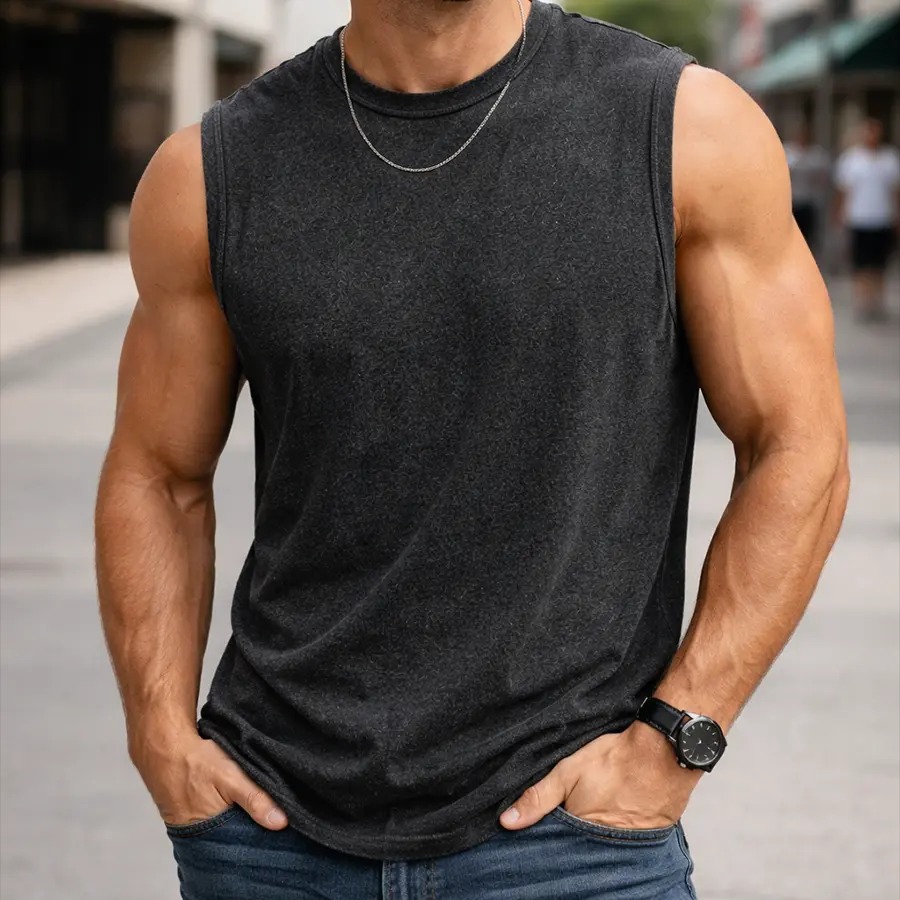 Men's Heavyweight Vintage Oversized Tank