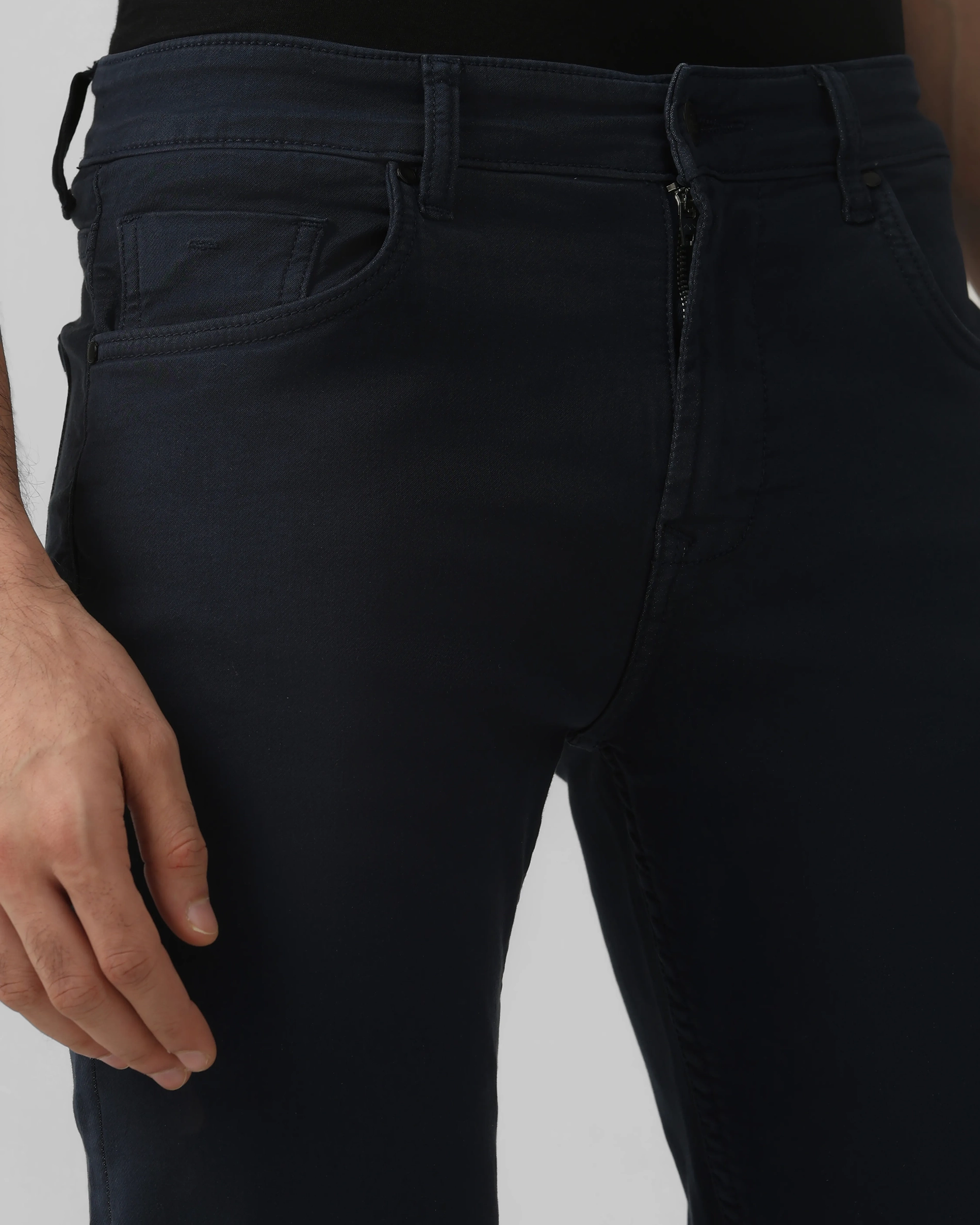 Classic Comfortable Straight Black Jeans