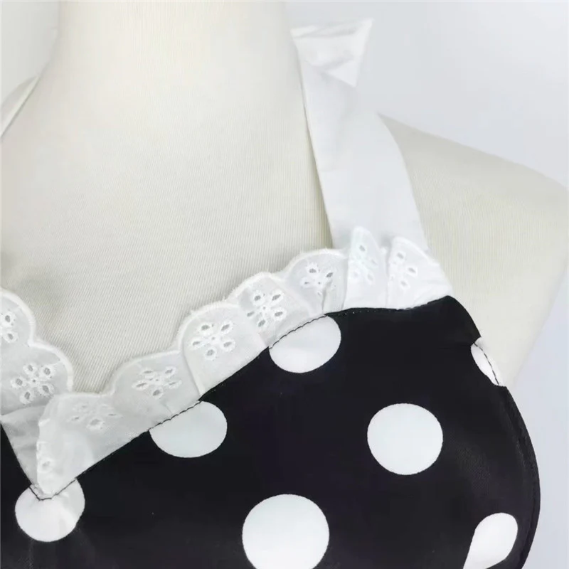 Flared Polka Dot Princess Apron