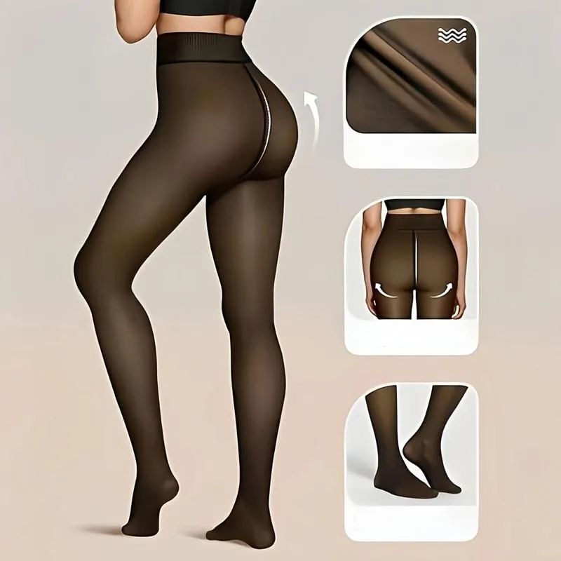 Winter Warmest Tights! Fleece Lined, Completely Opaque
