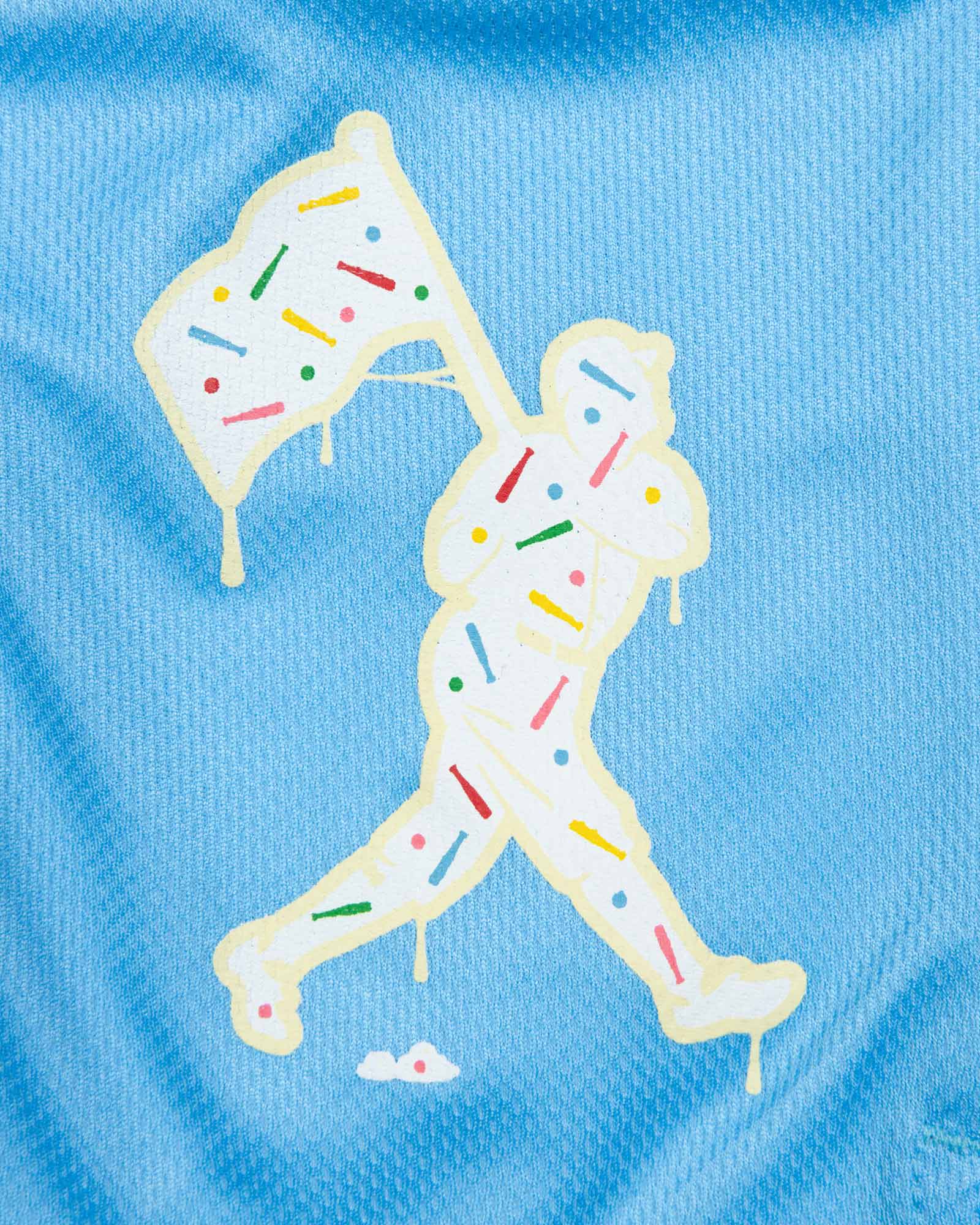 Batter Up Bakery Confetti Cupcake Diamond Air Mesh Shorts (Light Blue) - Youth