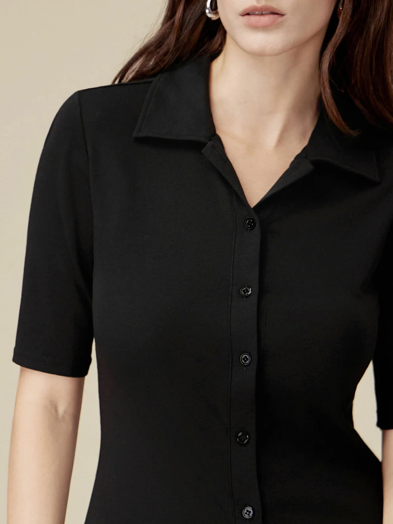 Cotton Slim Fit Knit Cardigan Top