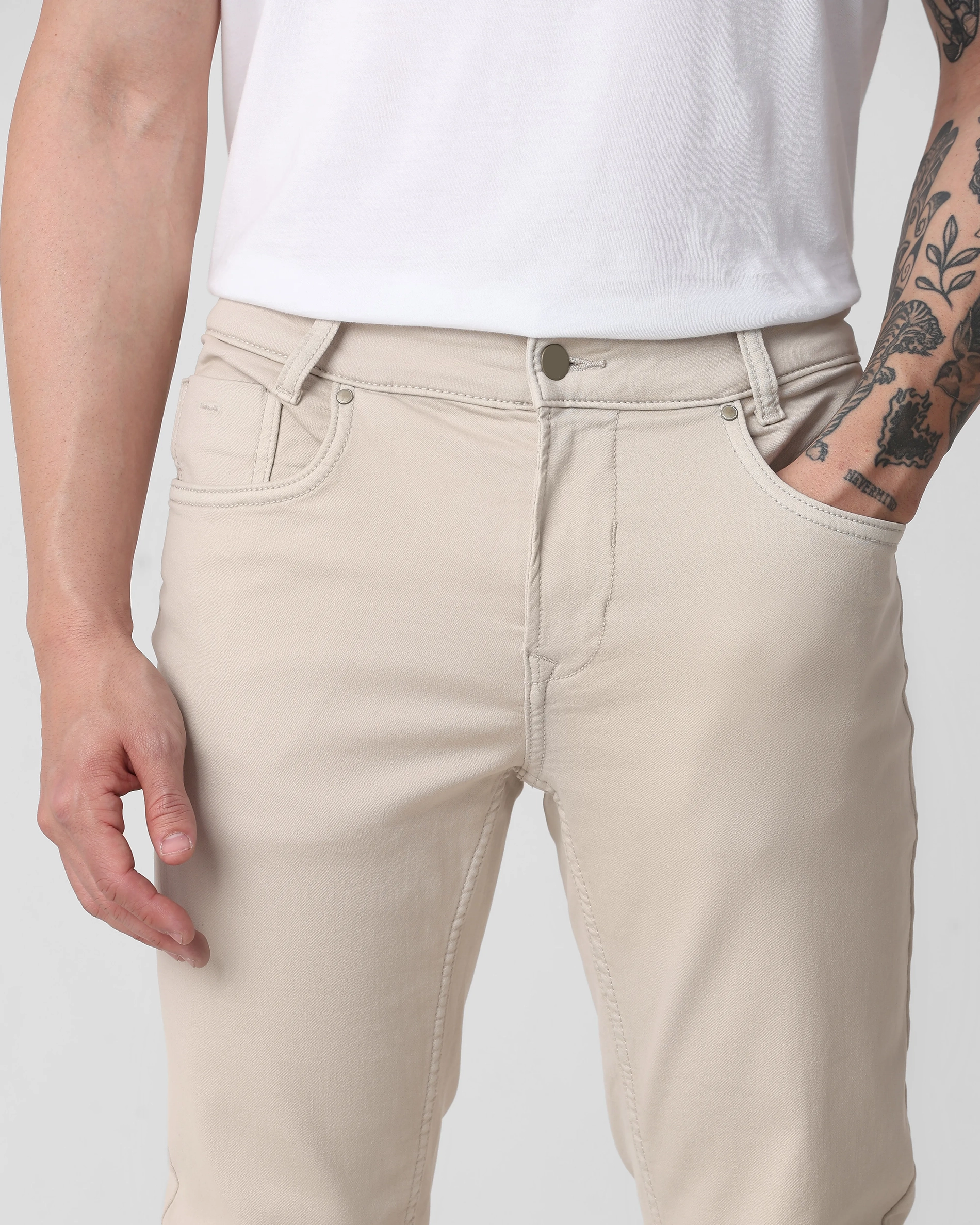 Classic Versatile And Comfortable Straight Stone Jeans