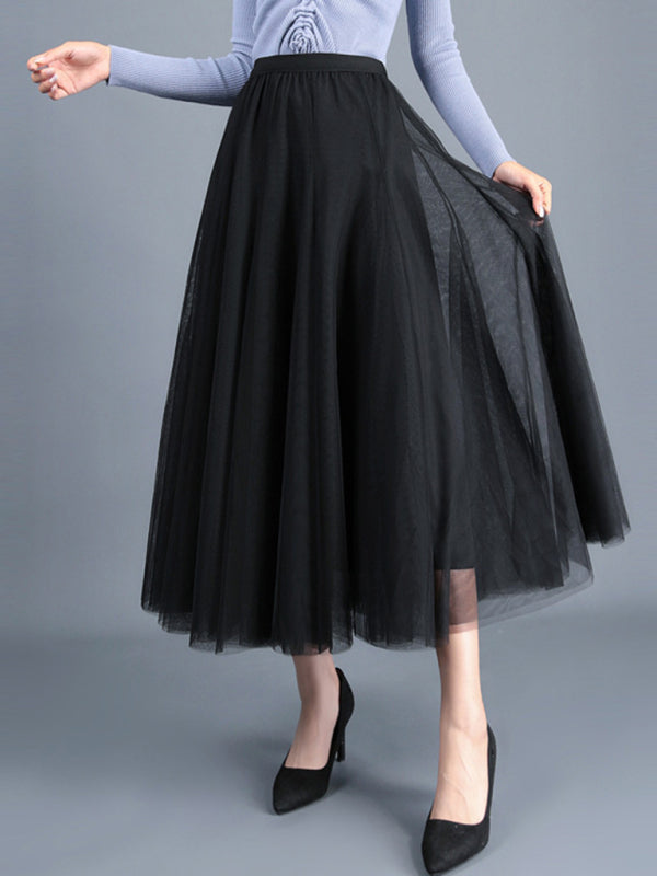 A-Line Skirt Midi Skirt