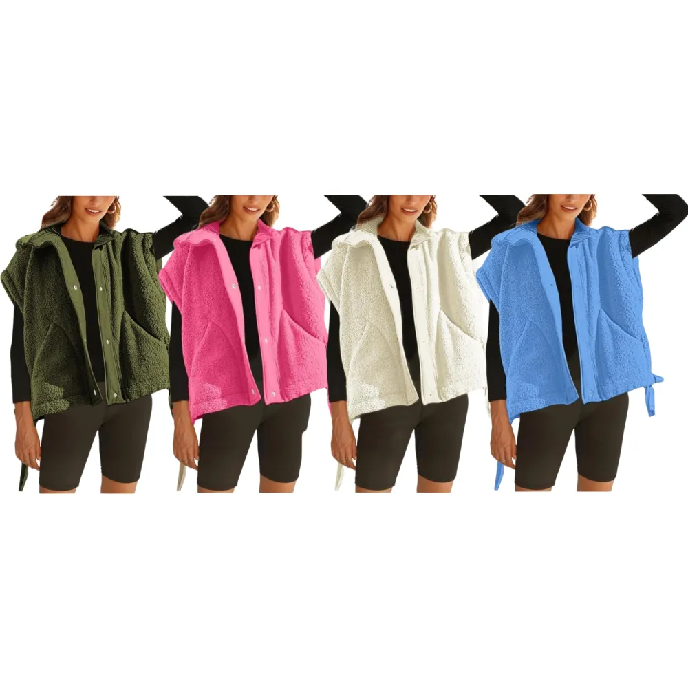 Women Warm Sherpa Fleece Vest