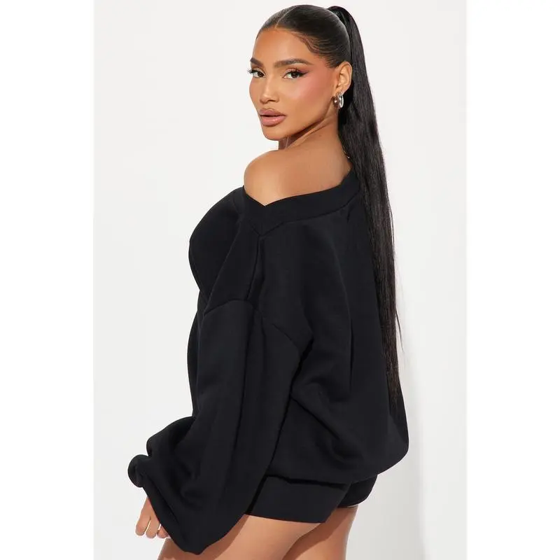 Shoulder Oversized Sweatshirt