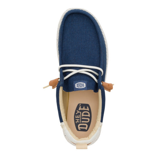 Wally Craft Linen - White/Sargasso Blue