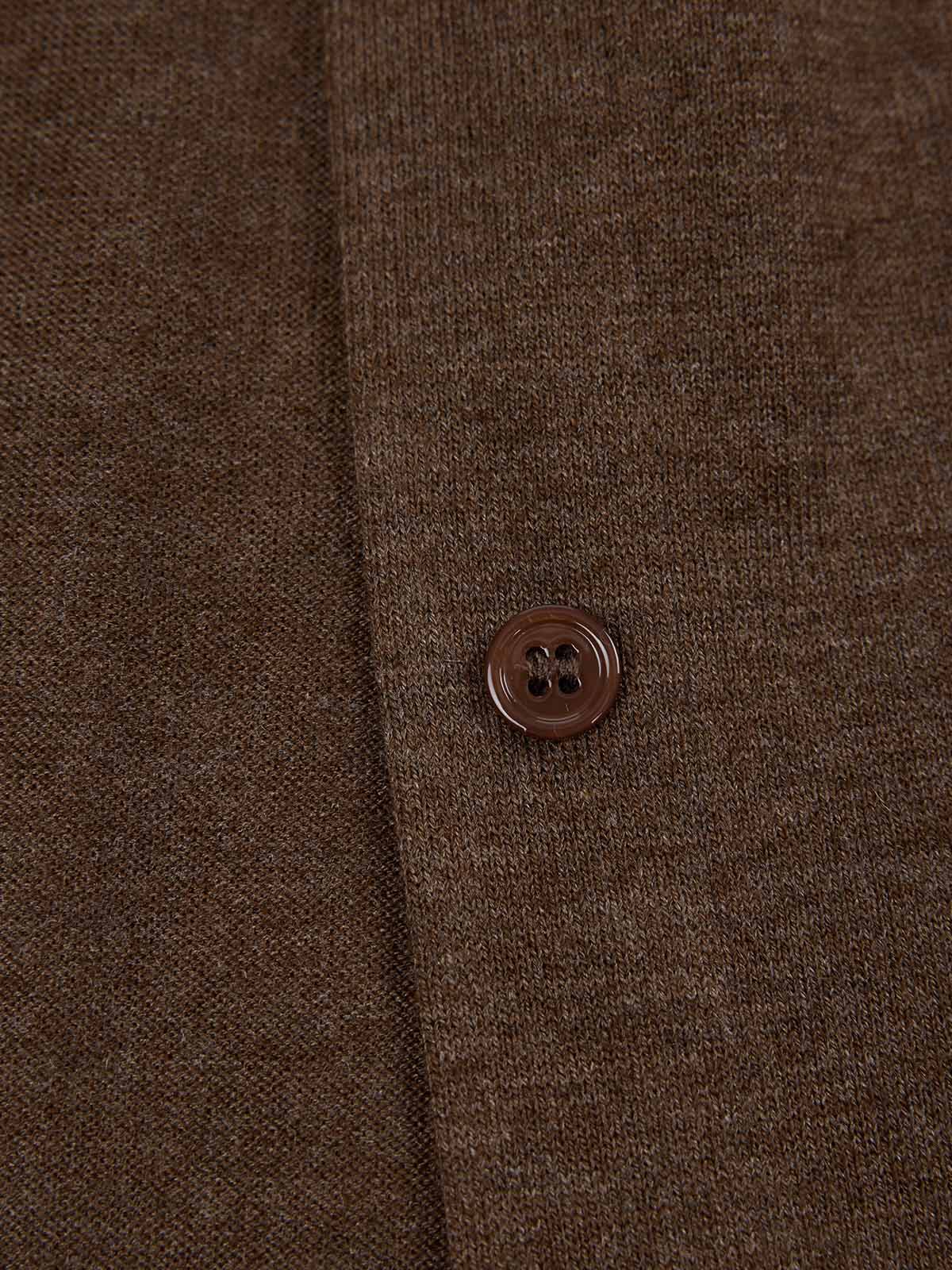 ASOBIO Wool-Blend Shirt with Shoulder Panel