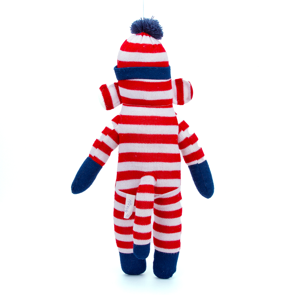 Sock Monkey 16inch Red