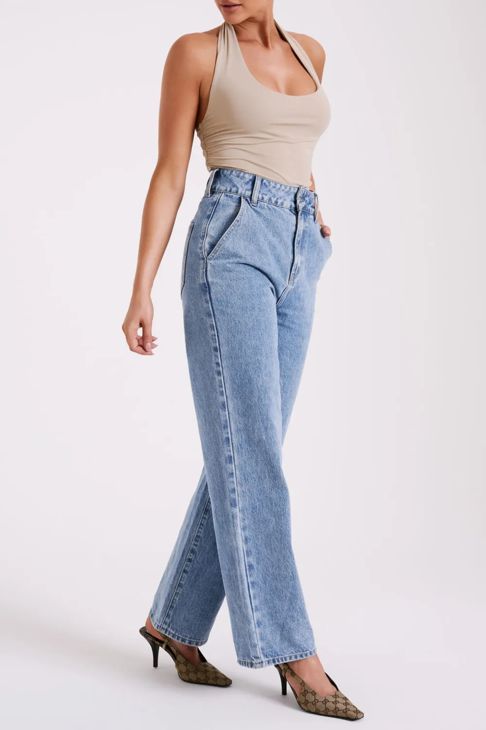 Recycled Nylon Halter Top