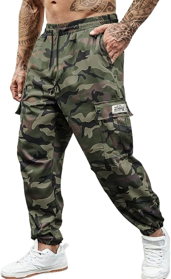 Men's Multi - Pocket Streetwear Cargo Pants - Rugged Durable Construction