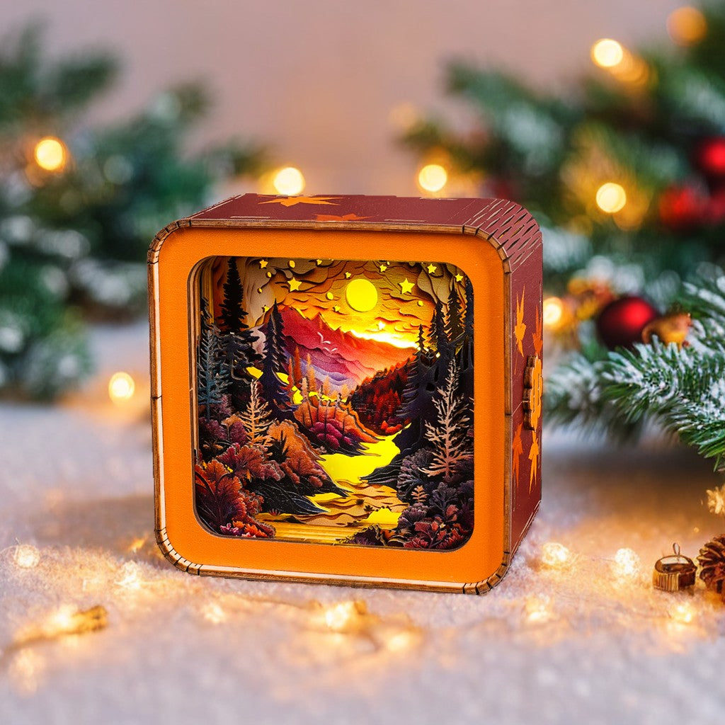 Forest Sunset Kit - 3D Wooden Puzzle Night Light