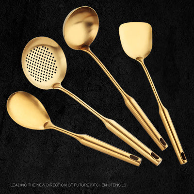 Golden Kitchen Utensil Set