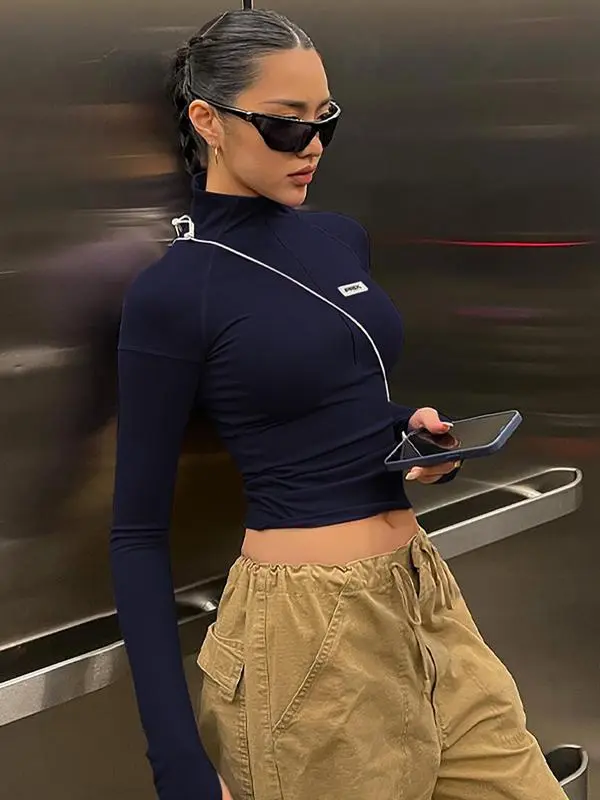 Women's Zipper Crop Jacket