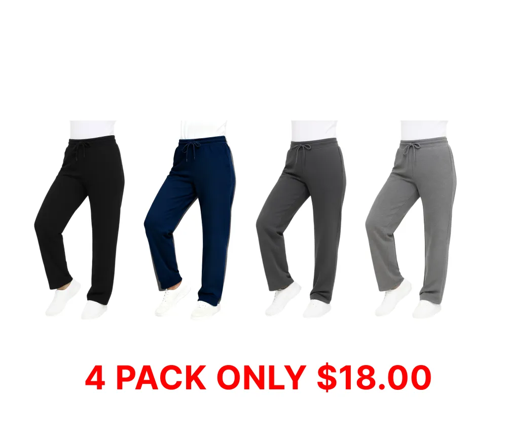 Women's 4-Pack Sweatpants