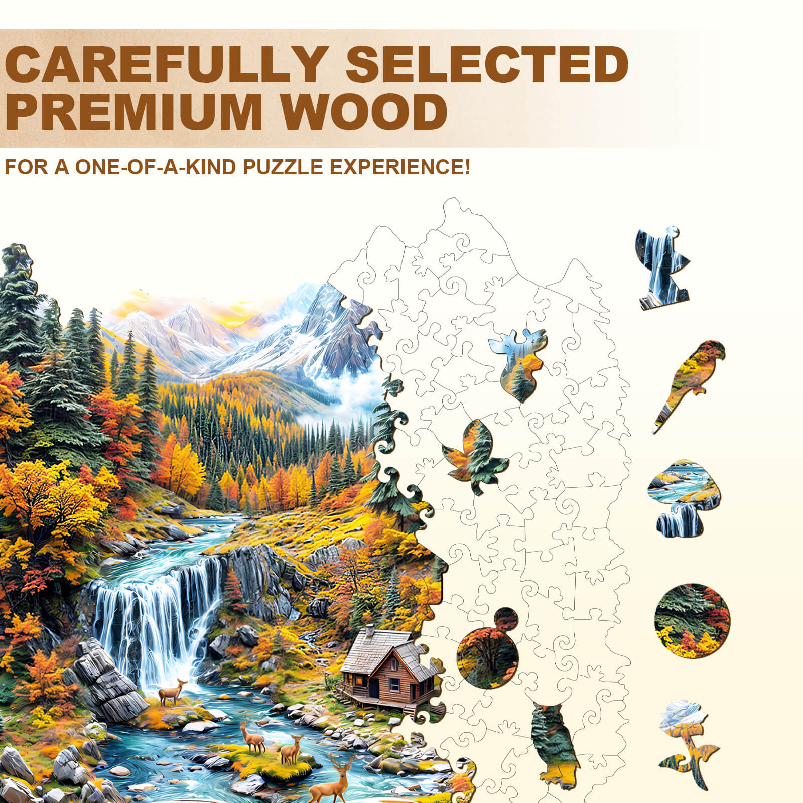 Autumn Wonderland Wooden Jigsaw Puzzle