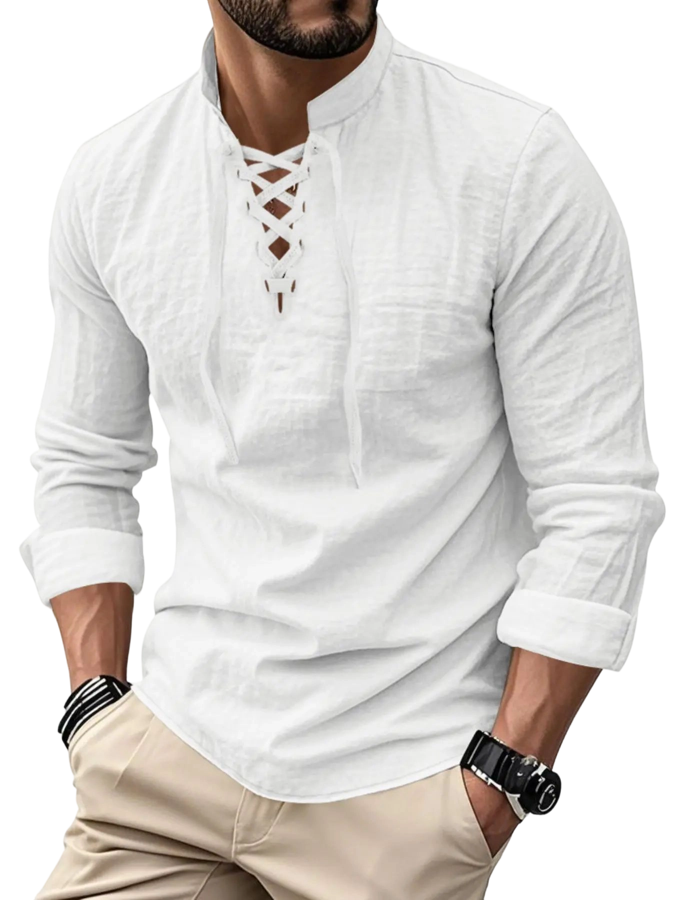 Men's Lightweight Breathable Linen Shirt