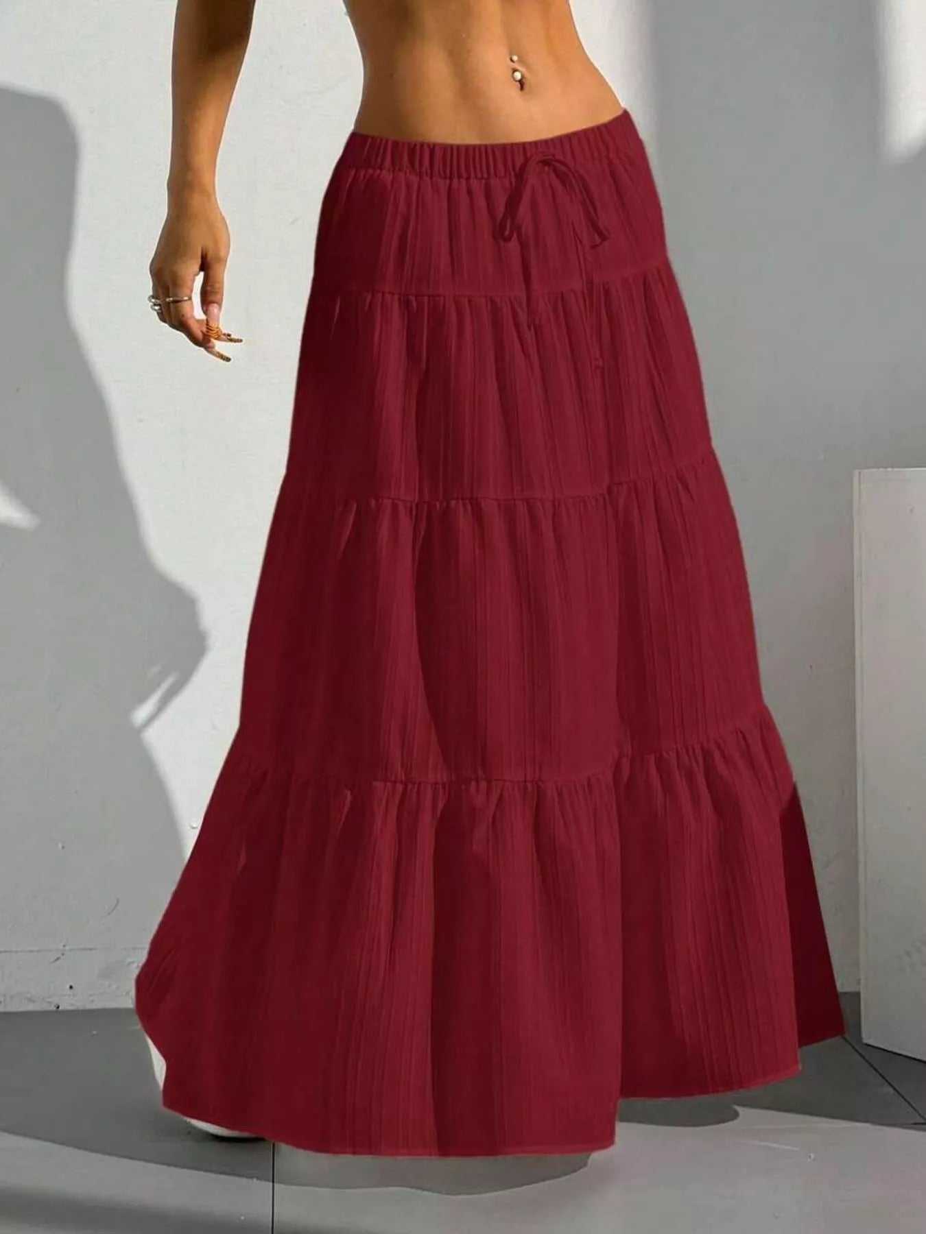 Flowy Tiered Maxi Skirt