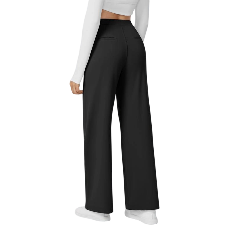 🔥Last Day Promotion!🔥Women High Waisted Pocket Straight Leg Work Pants