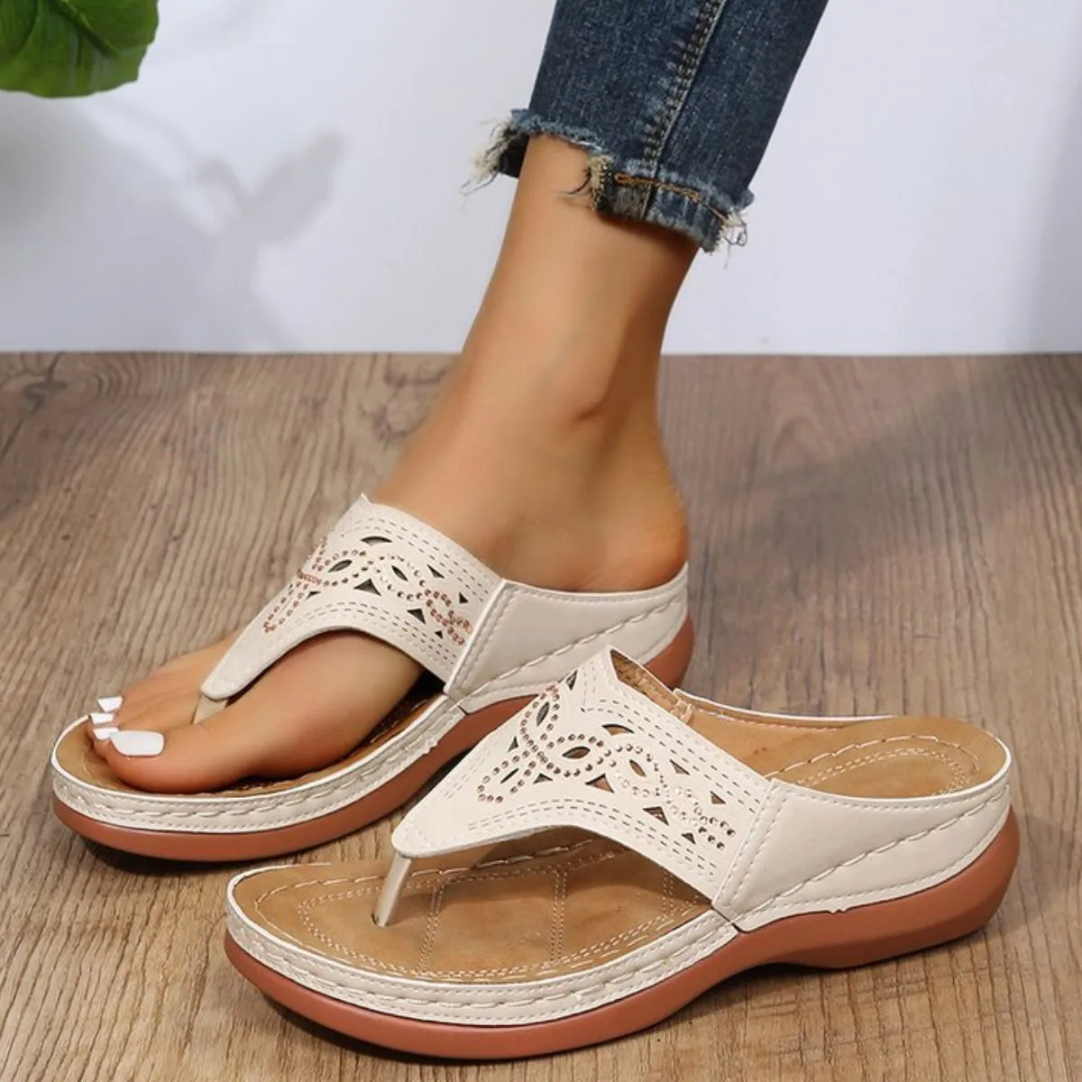 Toe Post Platform Sandals (multiple color options)