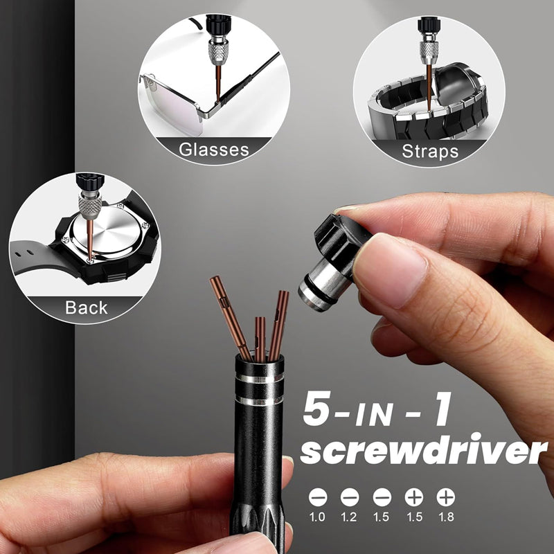 🕰️ 50% OFF! 🔧 Professional Watch Repair Tool Kit – 13-in-1, Precision Tools & Perfect for Watch & Eyeglass Repair 🛠️
