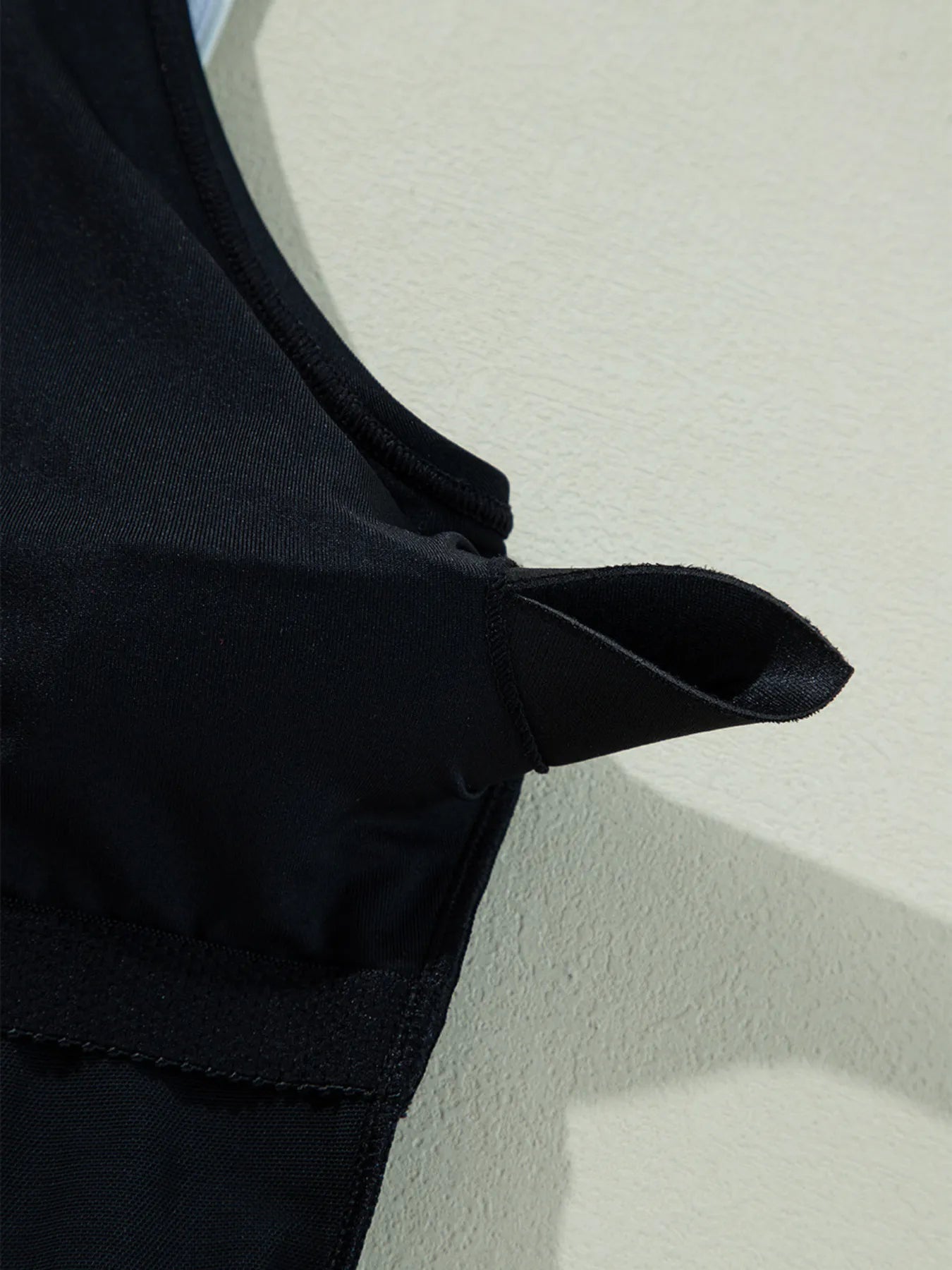 Ruffle Trim V-Neck One-Piece Swimsuit